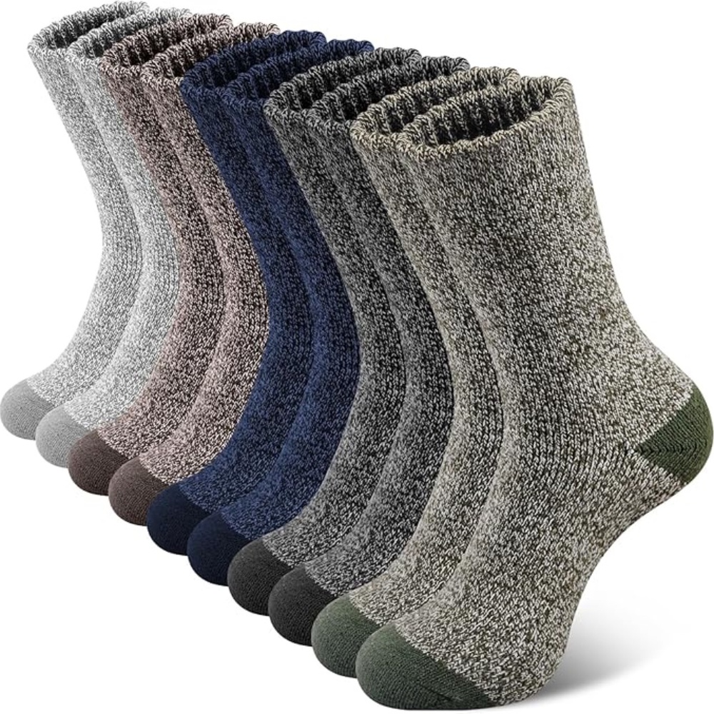 Simiya Merino Wool Socks Size 7-13 Multi Color 5 Pairs Winter Hiking Warm NWT